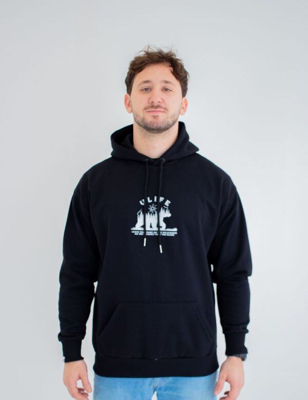 MOLETOM ULIFE STREEWEAR PRETO - GRIZZLY