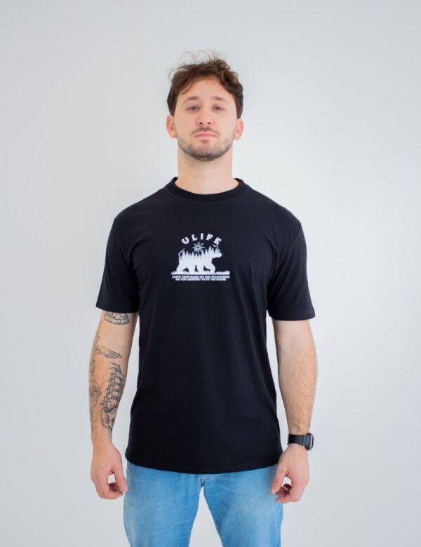 CAMISETA ULIFE PRETA - BEAR FOREST