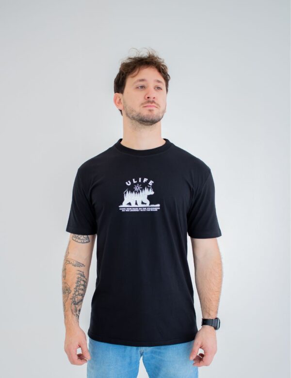 CAMISETA ULIFE PRETA - BEAR FOREST - Imagem 3