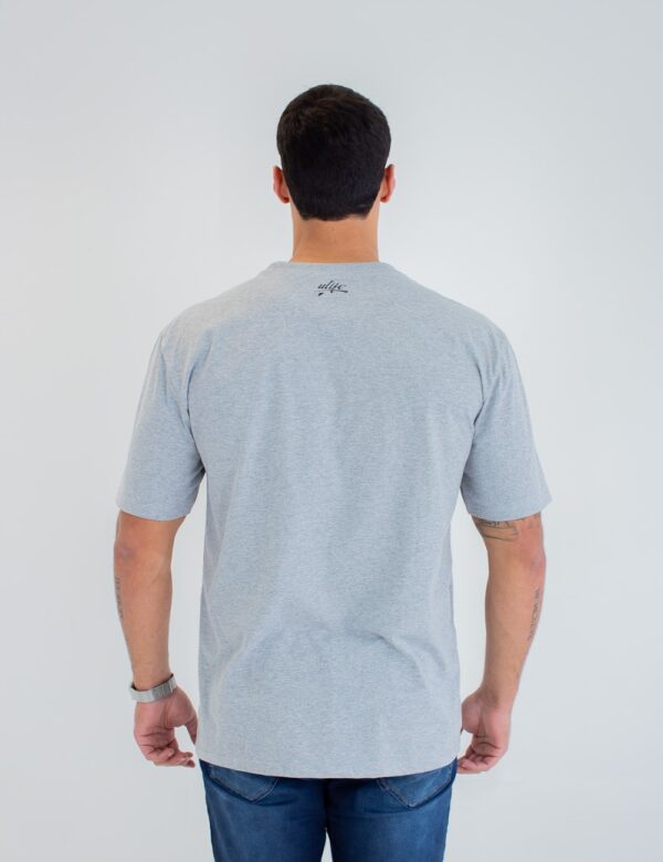 CAMISETA ULIFE CINZA– LOGO BORDADA - Imagem 2
