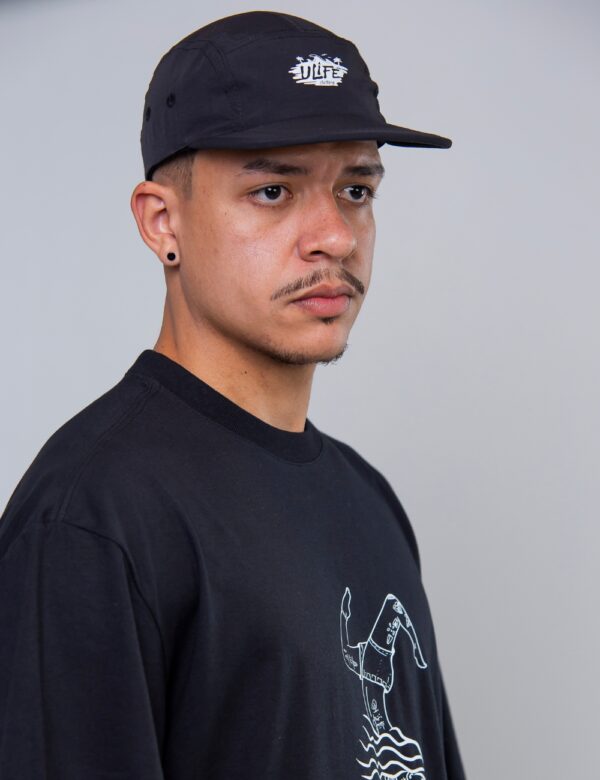BONÉ FIVE PANEL ULIFE PRETO - WAVES - Imagem 3