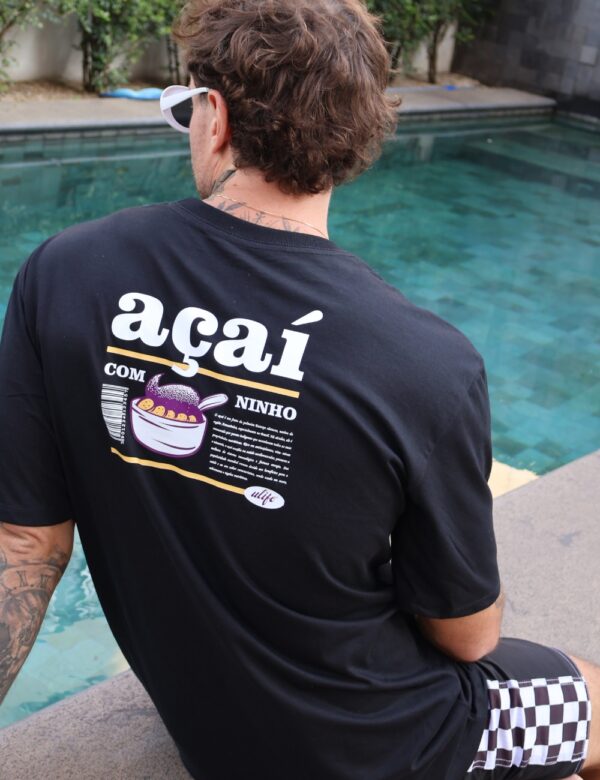 CAMISETA ULIFE PRETA - FRUIT AÇAÍ - Imagem 3