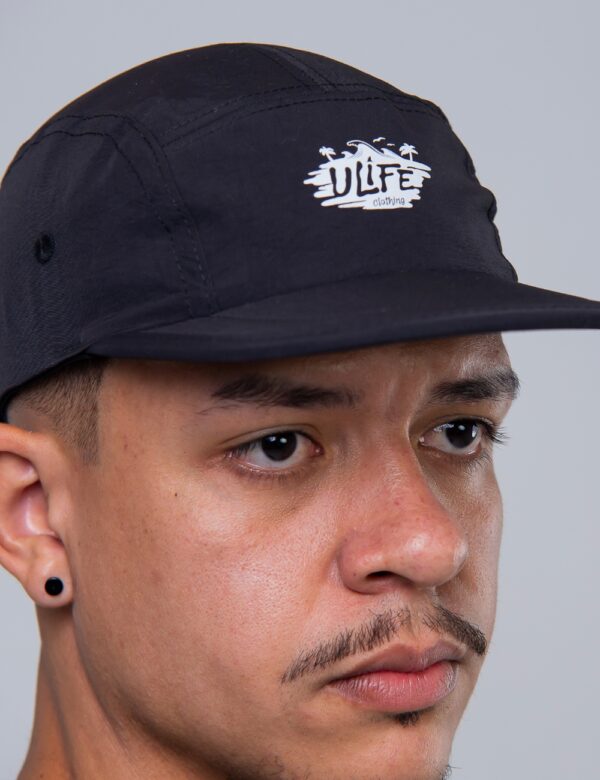 BONÉ FIVE PANEL ULIFE PRETO - WAVES - Imagem 2
