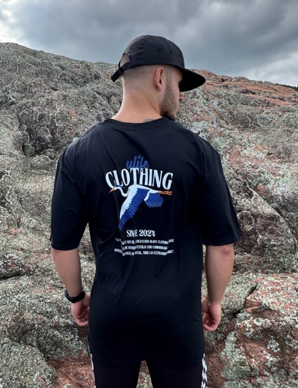 CAMISETA ULIFE PRETA - PÁJARO - Imagem 2
