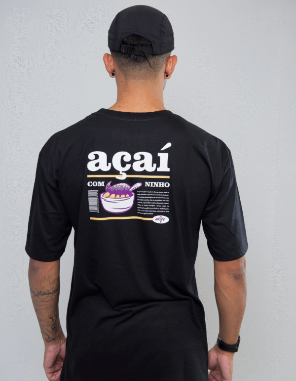 CAMISETA ULIFE PRETA - FRUIT AÇAÍ - Imagem 5