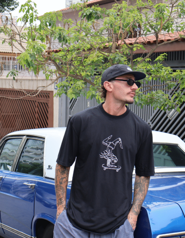 CAMISETA ULIFE PRETA - SKATEBOARDING - Imagem 6