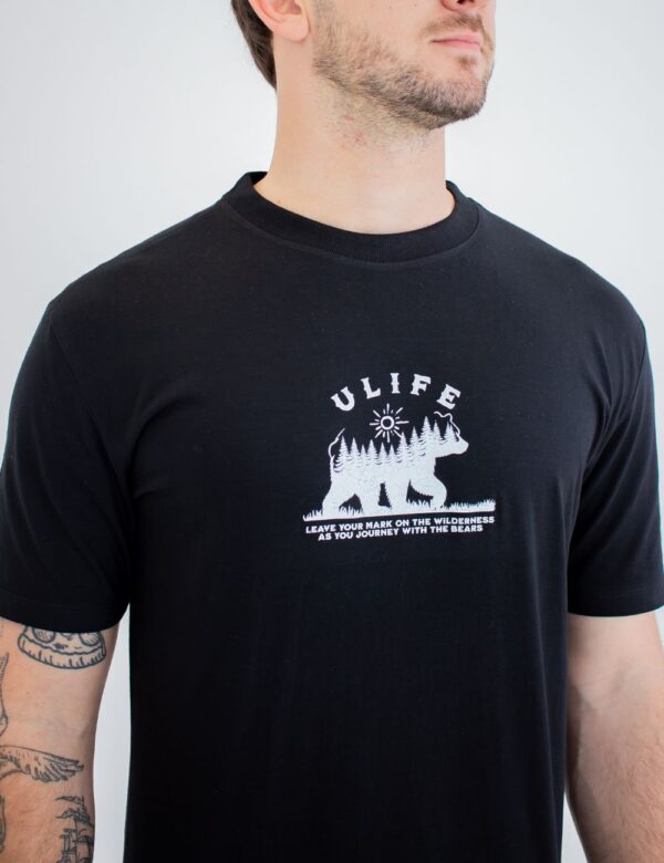 CAMISETA ULIFE PRETA - BEAR FOREST - Imagem 2